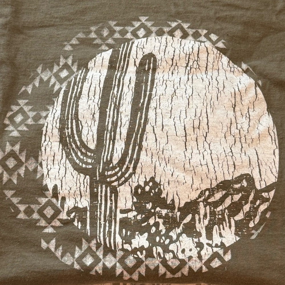 Comfort Colors Olive Cactus Graphic Tee